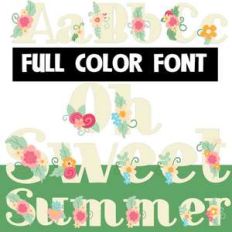 oh sweet summer color font