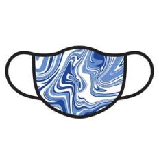 blue marbled mask