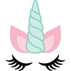 unicorn horn and lashes