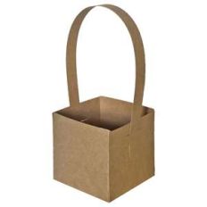 square solid crate box with handle