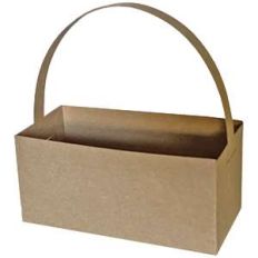 rectangle solid crate box with handle