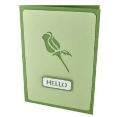 rosebud hello stencil card