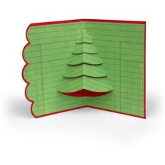 3d pop out christmas tree card