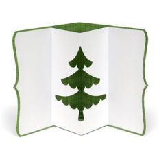 3d standing christmas tree card