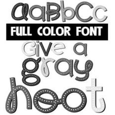 give a gray hoot color font