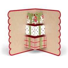 3d christmas present pop up card