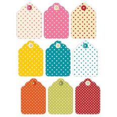 polka dot gift tags