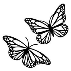 butterfly silhouettes