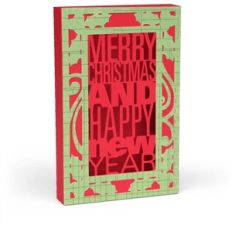 3d merry christmas card