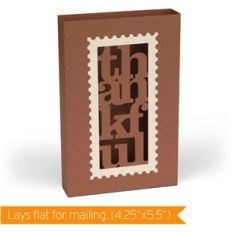 3d standing thankful card