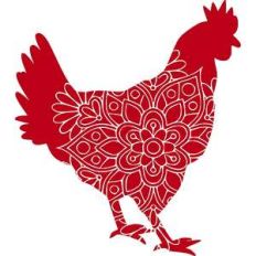 rooster mandala
