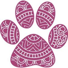 paw print mandala