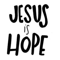jesus is hope word art