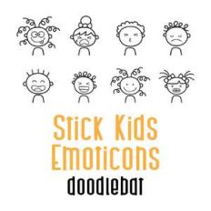 db stick kids emoticons doodlebat