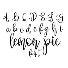 lemon pie font