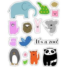 ml cutie zoo animals stickers