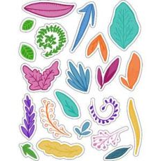 ml leafy pretties stickers