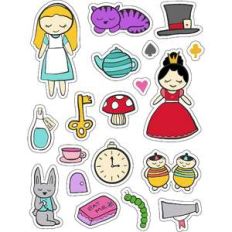 ml alice in wonderland stickers