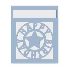 birthday star sleeve pocket card