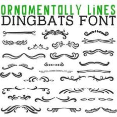cg ornamentally lines dingbats