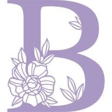 letter b floral