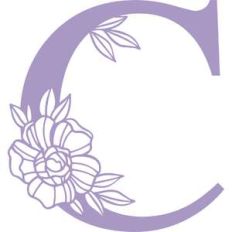 letter c floral