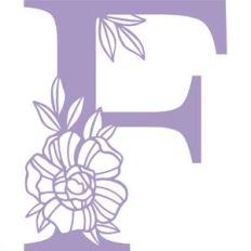 letter f floral