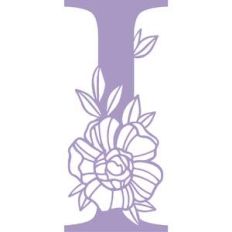 letter i floral