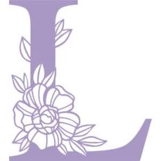 letter l floral