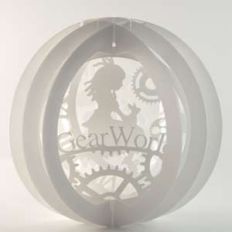 3 layered pop up sphere gear world
