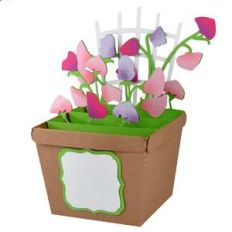 sweet peas pot card in a box
