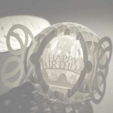 Four Layered Pop Up Sphere Happy Birthday Pro