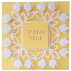 tulips frame card
