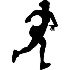 girl basketball player silhouette