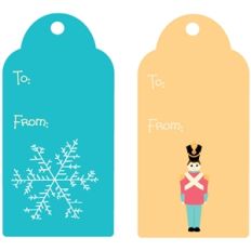 christmas gift tags - set 1