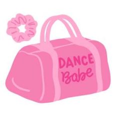 dance babe bag and scrunchie