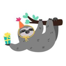 birthday sloth