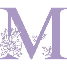 letter m floral