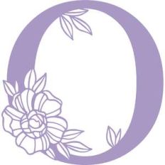 letter o floral