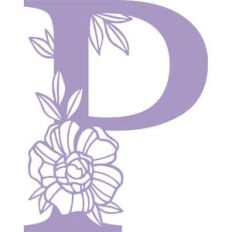 letter p floral