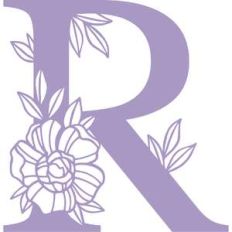 letter r floral