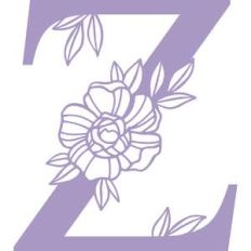 letter z floral