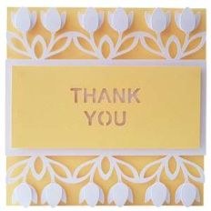 tulips border card