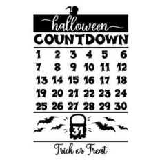 halloween countdown calendar