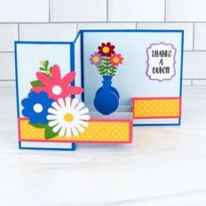 pop up box card flower bouquet