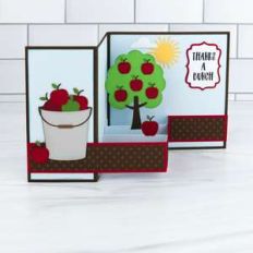 pop up box card apple bunch