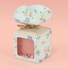 vertical candy box with window - rounded