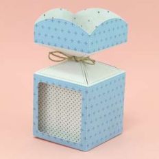 vertical candy big box with window - rounded