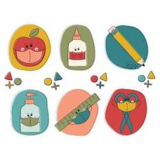 back to school mask stickers