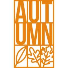 autumn flat card